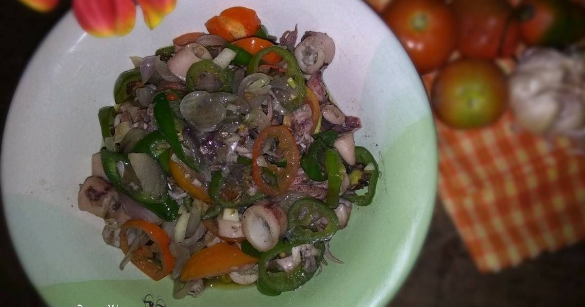 Resep Tumis Cumi Cabe Gendot Oleh Mila Kurniawan Pawonmincan Cookpad