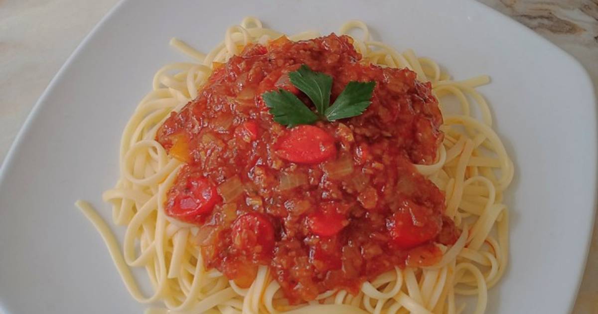 Resep Fettuccine Bolognese Oleh Mutia Rahmi Cookpad