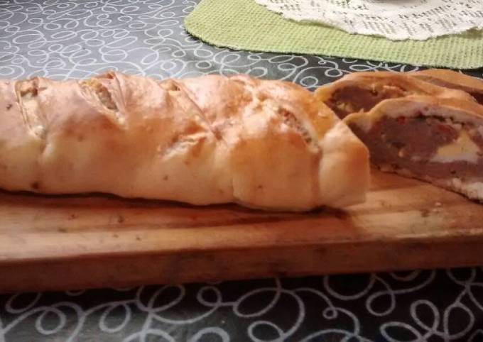 Pan De Carne Envuelto En Masa Receta De Sol Gamarra Cookpad