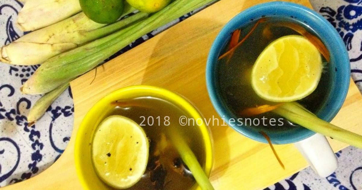 Resep Wedang Jahe Sereh Jeruk Jasruk Oleh Novhiesnotes Cookpad