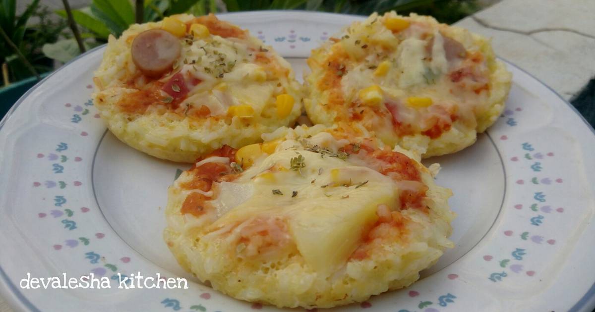 Resep Pizza Nasi Mini Oleh Devalesha Kitchen Cookpad