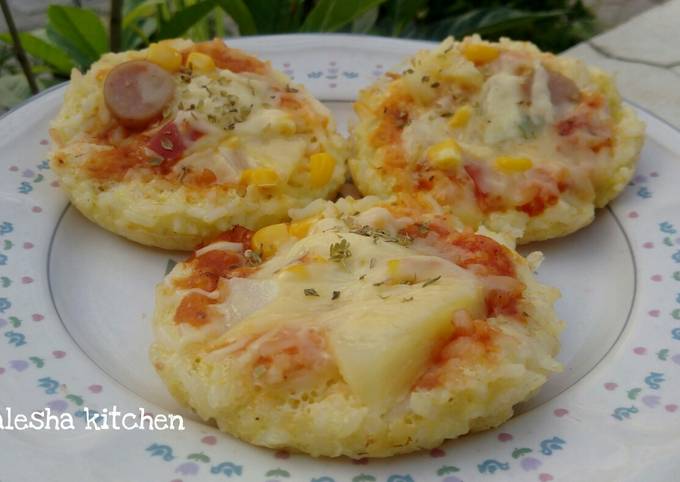 Resep Pizza Nasi Mini Oleh Devalesha Kitchen Cookpad