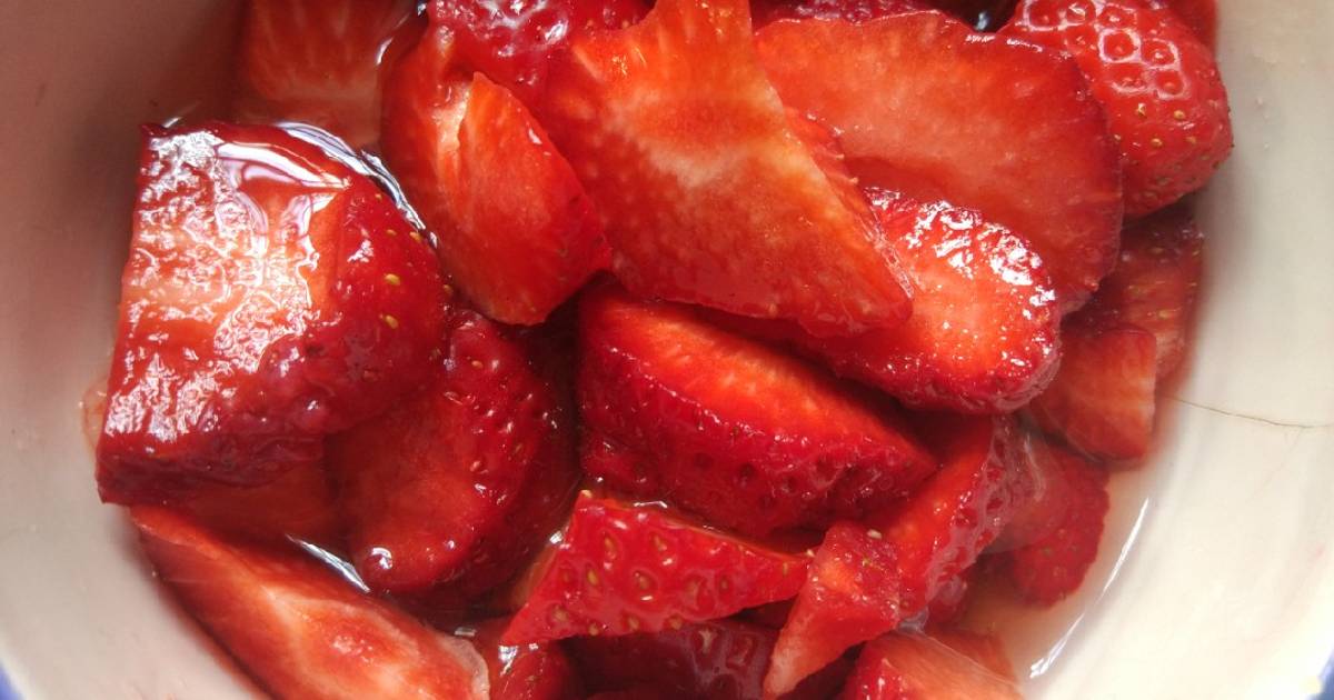 Fresas Con Vinagre Receta De Dale Candela Cookpad