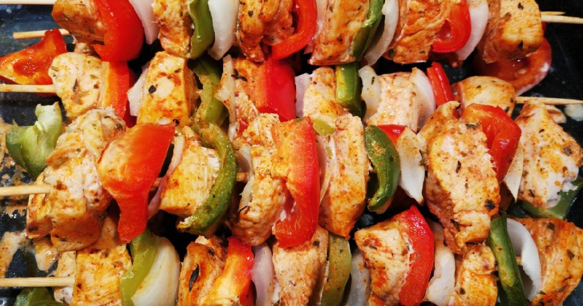 Brochetas De Pollo Con Verduras Receta De Nuria Es Cookpad