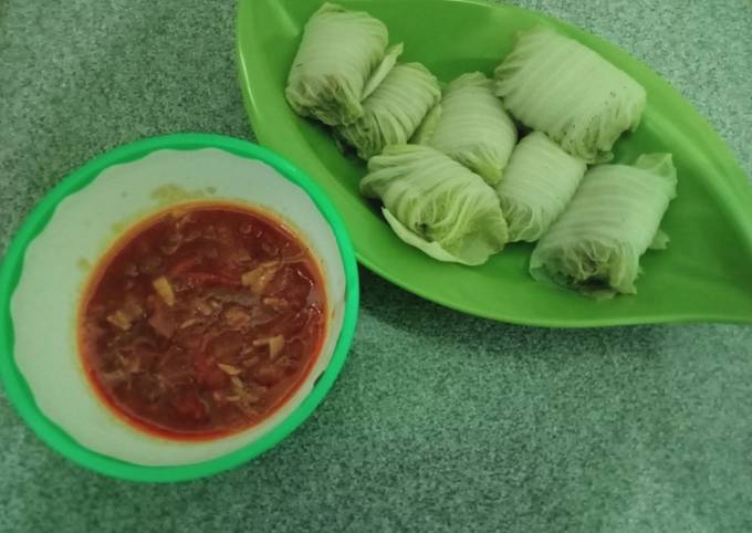 Resep Sawi Gulung Isi Daging Oleh Meliyah Sunadi Cookpad