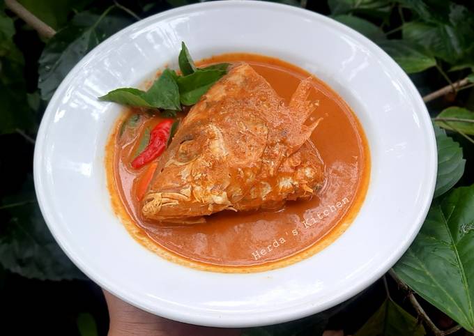 Resep Gulai Kepala Kakap Kuah Merah Oleh Herda S Kitchen Cookpad