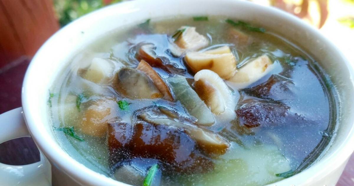 Суп из белых грибов сушеных с картошкой рецепт пошагово с фото как сварить
