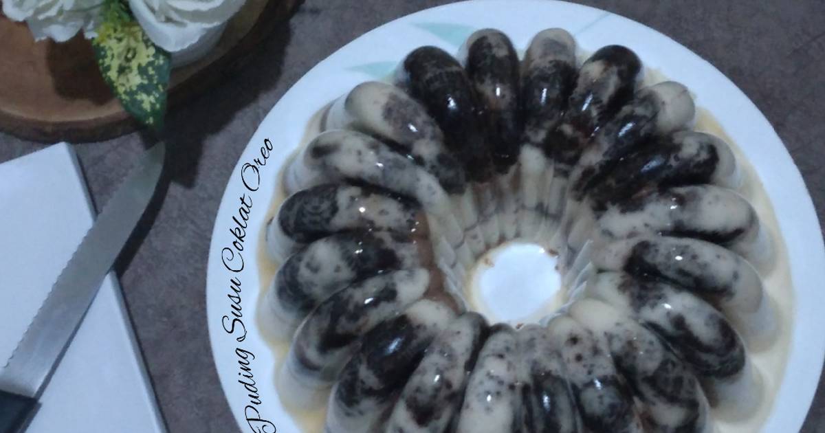 Resep Puding Susu Coklat Oreo Oleh Dapoer Santi Cookpad