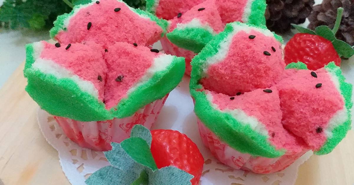 Resep Bolu Kukus Mekar Semangka Oleh Nadhifa SF Cookpad