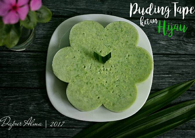 Resep Puding Tape Ketan Hijau Oleh Almaidah Cookpad