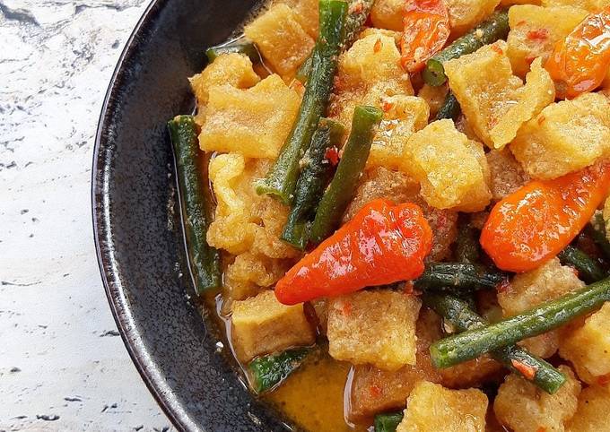 Resep 1 21 Sambal Goreng Tahu Krecek Kacang Panjang Oleh Kucingrabbit