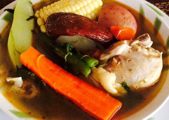 Caldo De Pollo Con Verduras Al Estilo De Mi Hogar Receta De Mary S