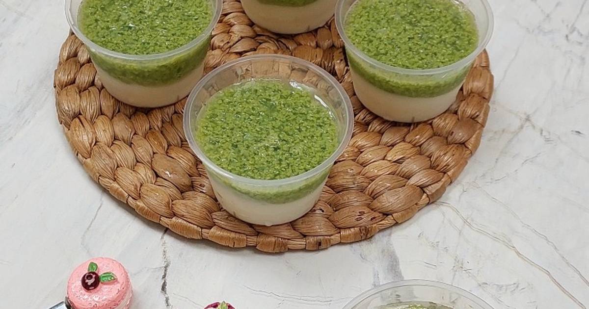 Resep Puding Lumut Pandan Vla Durian Oleh Cookpad