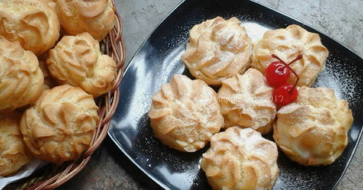 Resep Sus Vla Vanilla Choux Pastry Cream Puff Oleh VIRGINIA ARDA