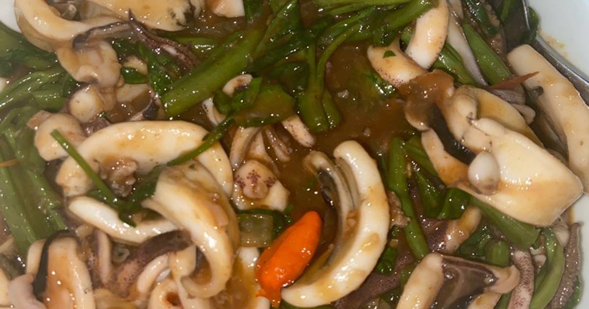 Resep Tumis Cumi Kangkung Oleh Maya Triana Cookpad