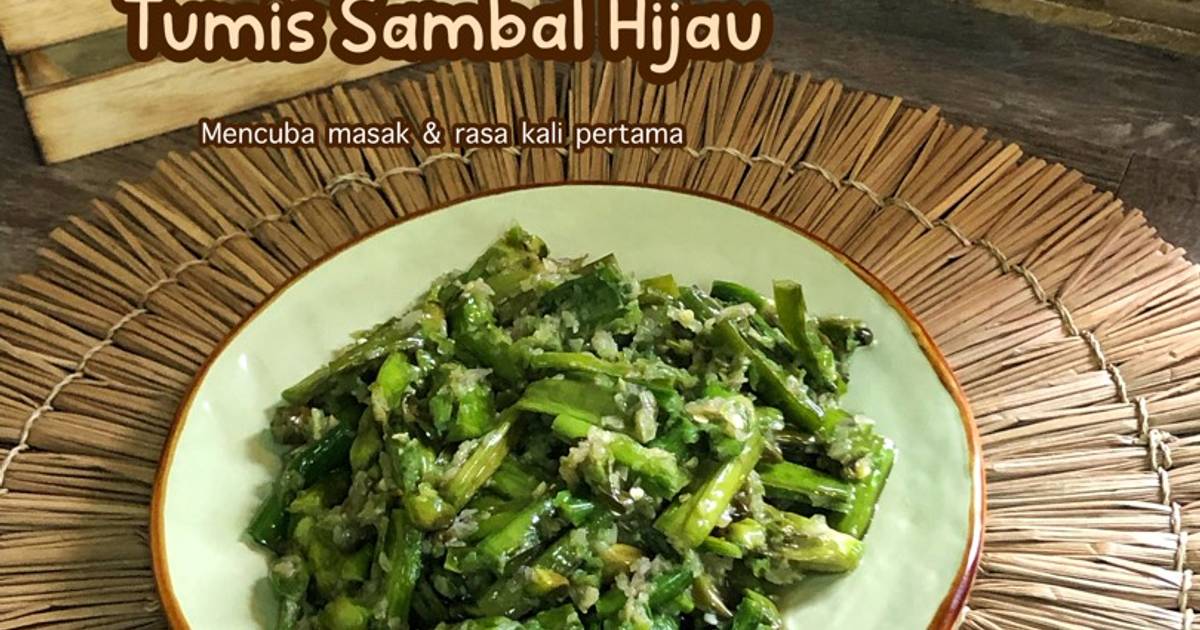 Resipi Paku Rawan Tumis Sambal Hijau Oleh Salina Jalaludin Cookpad