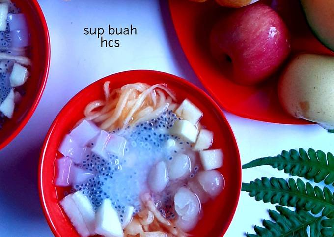 Resep Sup Buah Sirup Cocopandan Oleh Herlinacs Lim Cookpad