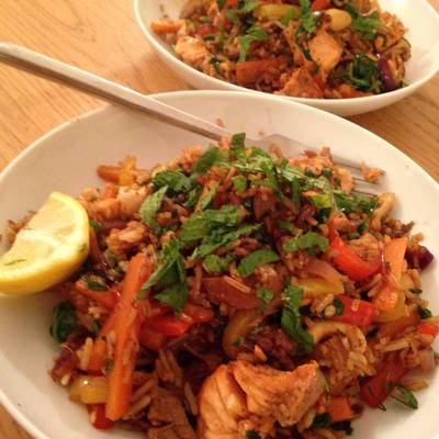 Chinese 5-Spice Salmon Stir-fry Recipe by Joanne - Cookpad