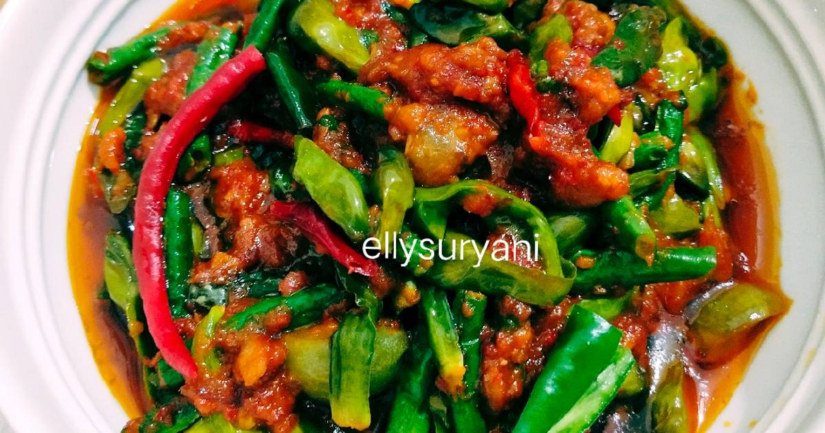 Resep Tumis Pedas Kembang Genjer Kacang Panjang Plus Tauco Sedap Oleh