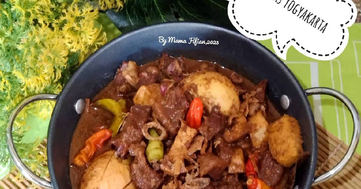 Resep Brongkos Khas Yogyakarta Oleh Lanjarsih Mama Fifian