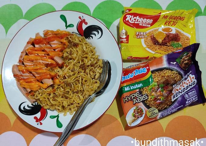 Resep 40 Ramen Hack Indomie Kebab Rendang Richeese Mie Goreng Keju