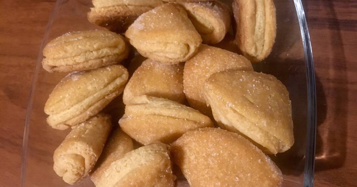 Печенье из творога гусиные лапки с сахаром рецепт фото пошагово