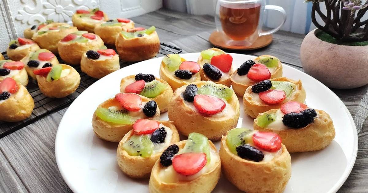 Resep Kue Sus Vla Buah Fruit Choux Pastry Oleh Fransiska Cookpad