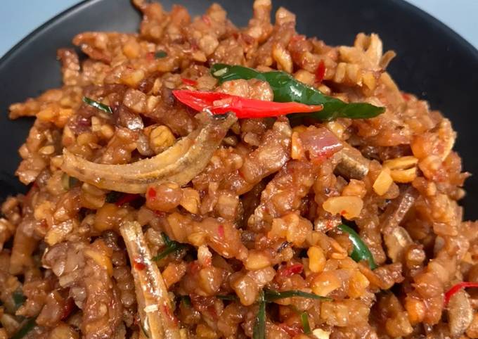 Resep Orek Tempe Teri Kering Oleh Euis Amalia Cookpad