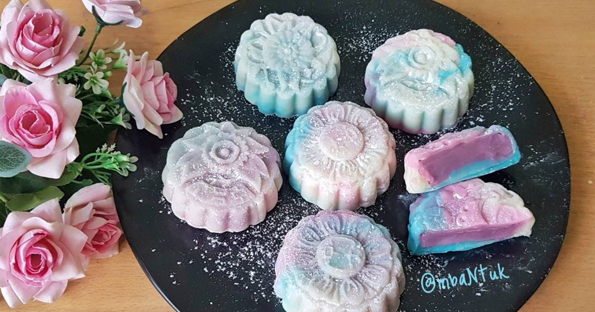 Resep Taro Snow Skin Mooncake Oleh Tituk Sk Cookpad