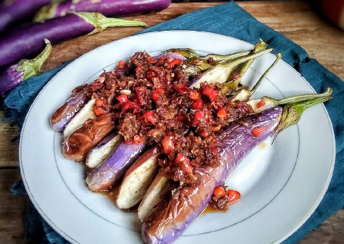 Resep Terong Sambal Rebon Oleh Yoshi Nur Imama Cookpad