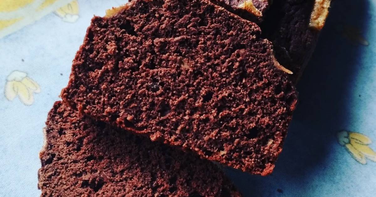 Budín de banana y cacao sin azúcar Receta de Isabella M Cookpad