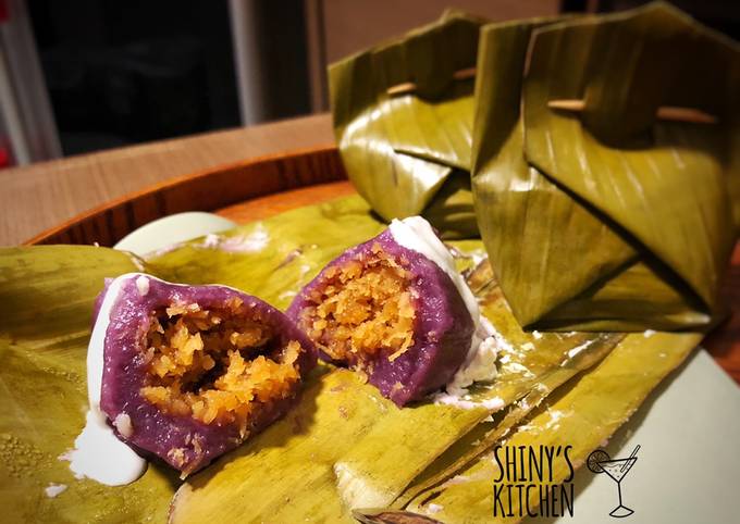 Resep Mendut Ubi Ungu Unti Kelapa Oleh Shinys Kitchen Cookpad