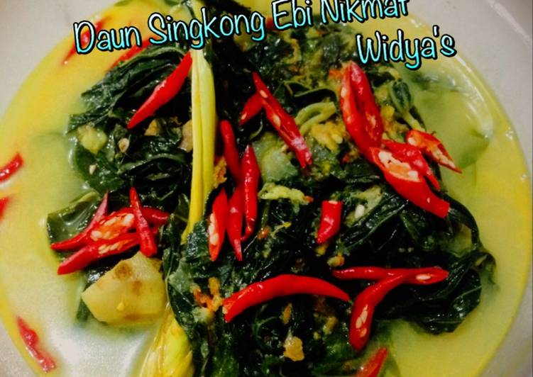 Resep Sayur Daun Singkong Ebi Oleh Widya Wulansari Dapur Widya Cookpad