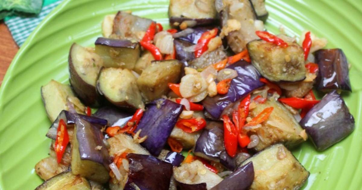 Resep Tumis Terong Bumbu Ebi Oleh Cooking With Dinda Cookpad