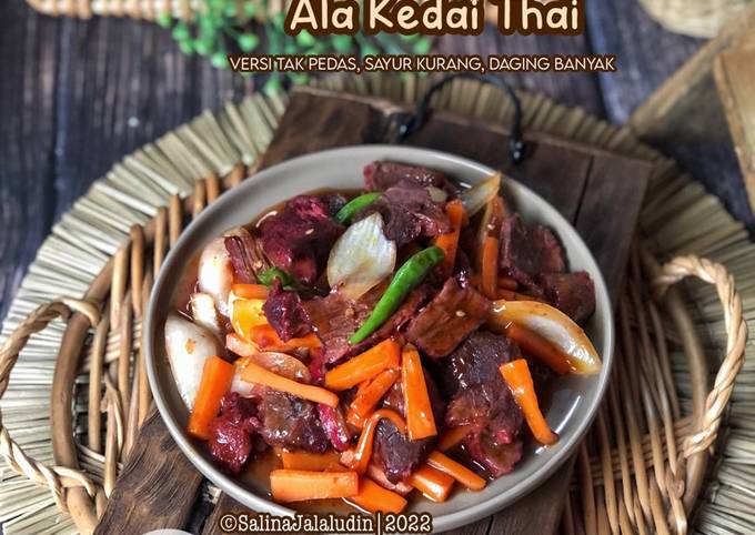 Resipi Daging Masak Merah Ala Kedai Thai Oleh Salina Jalaludin Cookpad