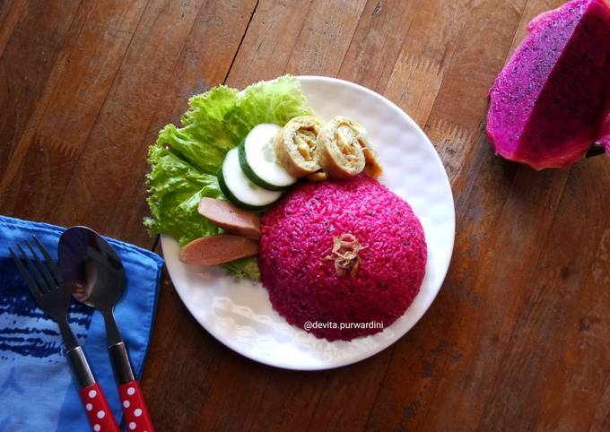 Resep Nasi Goreng Buah Naga Fried Rice With Dragon Fruit Oleh Devita