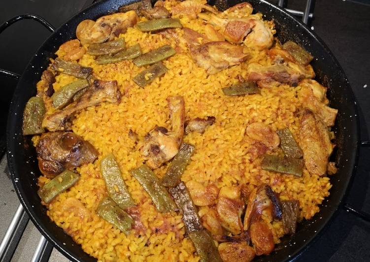 Paella De Pollo Y Conejo Valenciana Receta De Josefa Menchero Cookpad