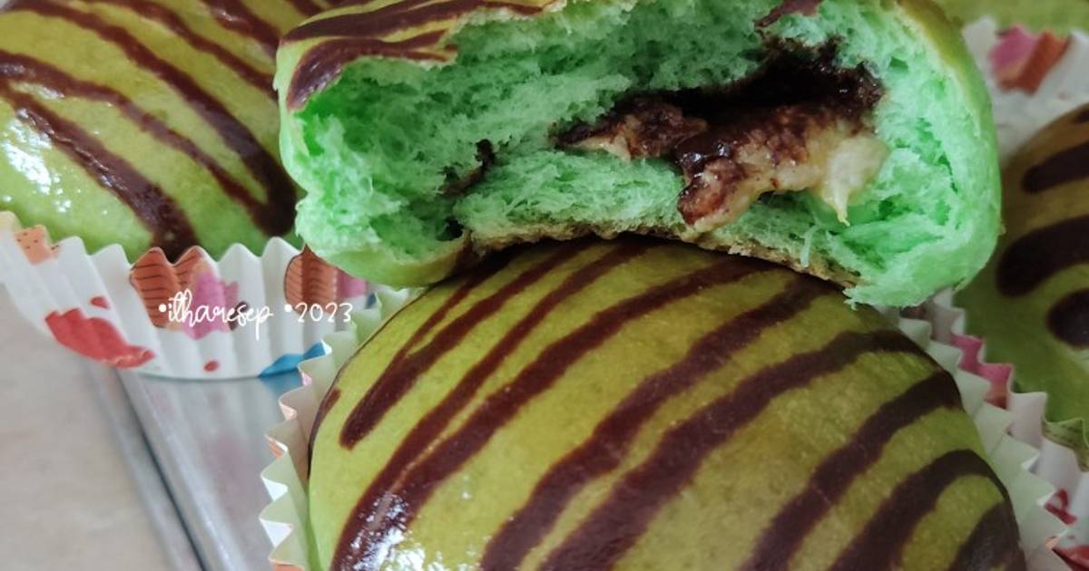 Resep Roti Pisang Pandan Cokelat Oven Tangkring Oleh Diyah Puspita