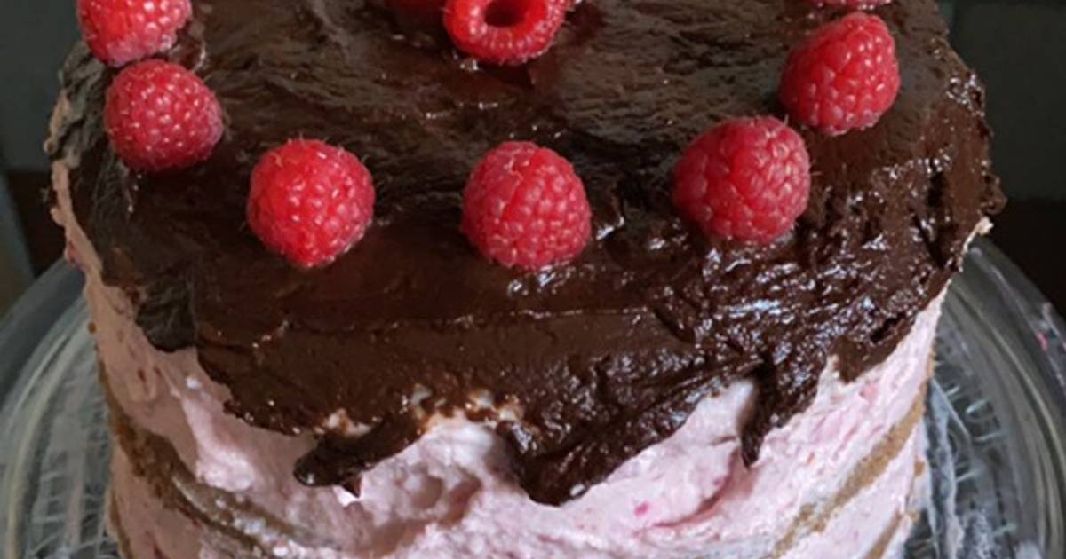 Chocolate Raspberry Naked Cake Rezept Von Sophie Cookpad