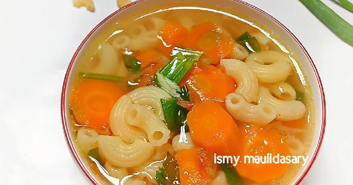 Resep Sup Makaroni Wortel Oleh Ismy Maulidasary Cookpad