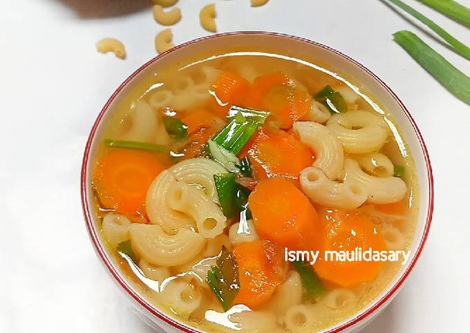 Resep Sup Makaroni Wortel Oleh Ismy Maulidasary Cookpad