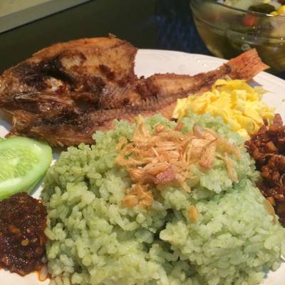 Resep Nasi Uduk Hijau Pandan Rice Cooker Oleh Naidasinna Cookpad