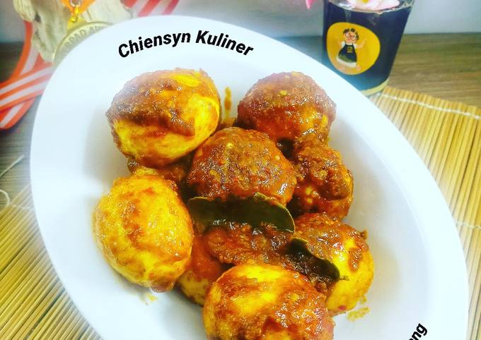 Resep Telur Bumbu Racik Rendang Oleh Chiensyn Kuliner Cookpad