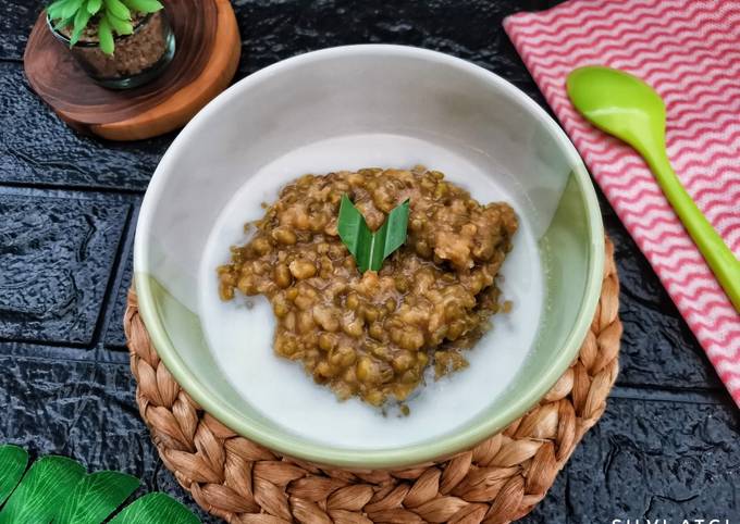 Resep Bubur Kacang Hijau Ala Abang2 Dengan Fibercreme Oleh Silvi Atgi