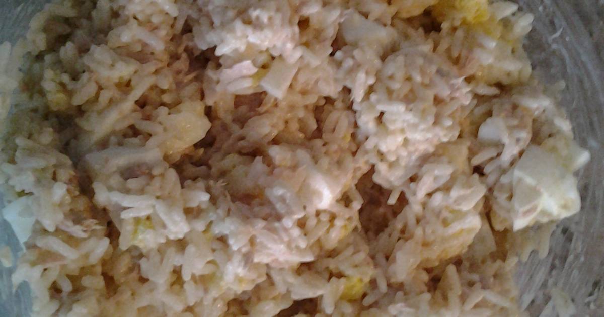 Arroz con atún y huevo Receta de Andres Stefancik Cookpad