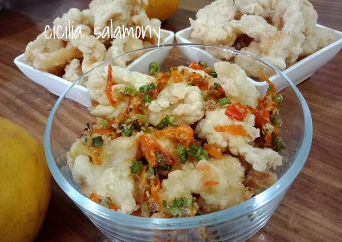 Resep Ikan Dori Goreng Tepung Topping Cabe Garam Oleh Cicilia Yustina