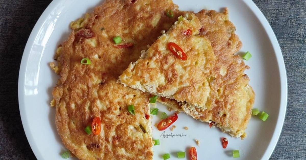 Resep Telur Dadar Tahu Oleh Azizahprantoro Cookpad