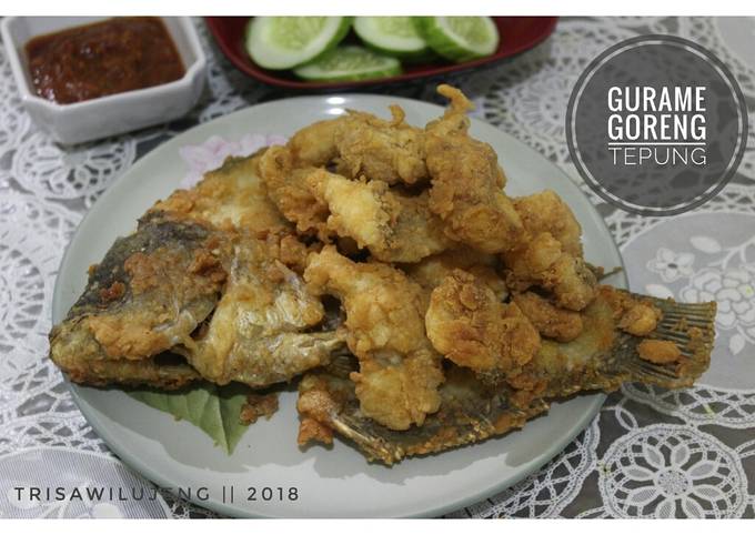 Resep Gurame Goreng Tepung Oleh Trisawilujeng Cookpad