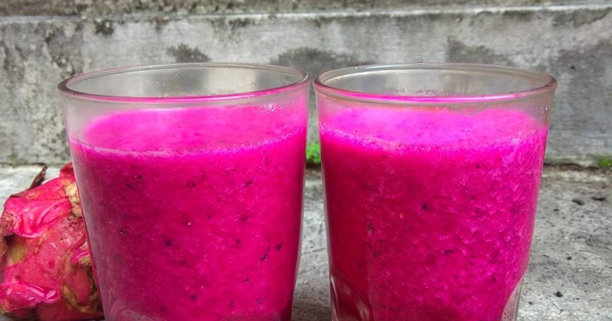 Resep Jus Naga Merah Pisang Oleh Saluna Mahira Cookpad