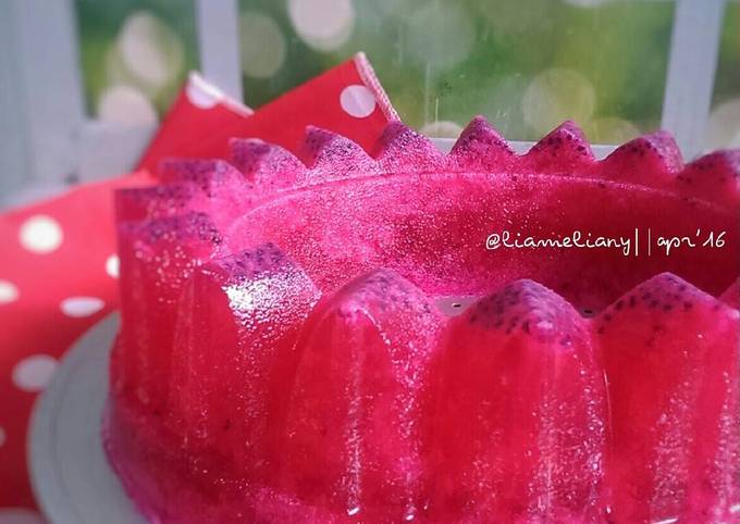 Resep Pudding Susu Buah Naga Oleh Lia Cookpad